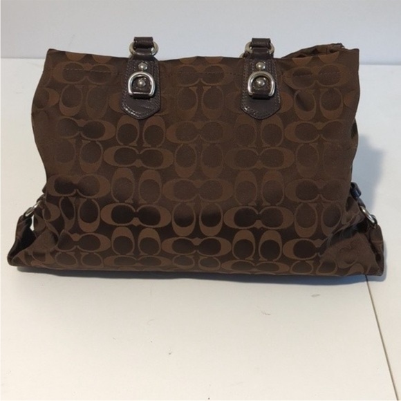 BEAUTIFUL VINTAGE COACH TOTE BROWN - Picture 4 of 13